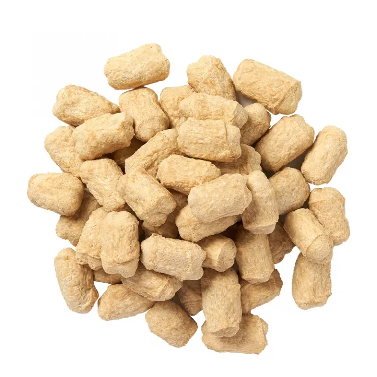 Plant protein ingredients and textured soy protein formats prepared for commercial vegan meat development
