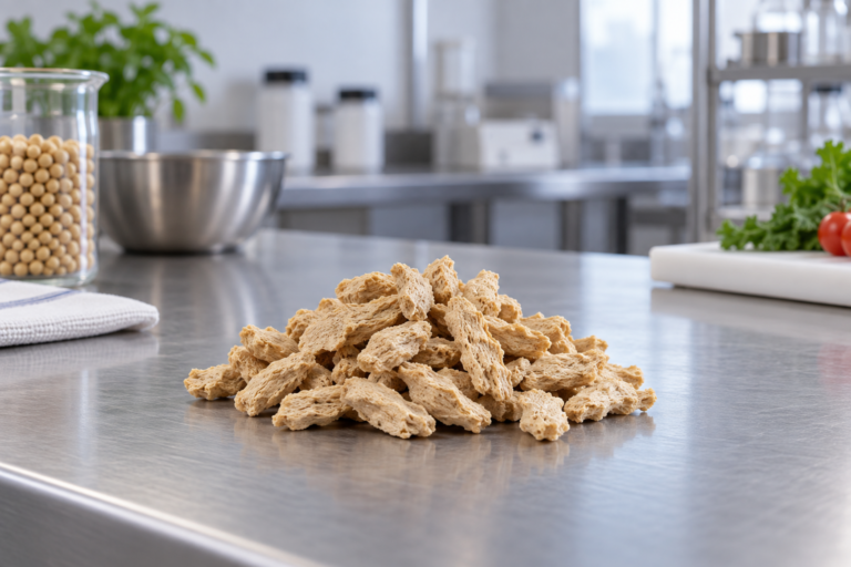 B2B food ingredient development scene for soy protein food products