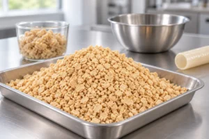 Fibrous soy protein grades for meatless sausage formulation trials