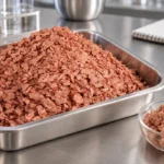 Fibrous soy protein texture trial for plant-based pork development