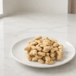 BCTVP textured vegetable protein chunks in a controlled food preparation setting