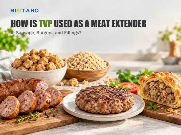 How Is TVP Used as a Meat Extender in Sausage, Burgers, and Fillings? — illustrative food ingredient scene