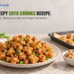 Crispy Soya Chunks Recipe: Dry Fry, Baking and Salt-and-Pepper Variations — illustrative food preparation scene