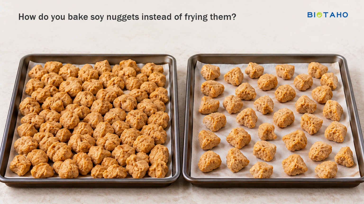 Arrange prepared bites in one layer with space between them for baking. — illustrative food preparation scene