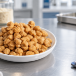 Textured soy protein chunks in a food ingredient procurement setting